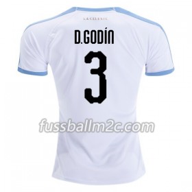 Fußballtrikots Uruguay Diego Godin 3 Auswärts Trikotsatz 2019 Copa América